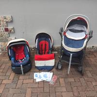 TRIO LOVE CHICCO BLU/ROSSO/PANNA