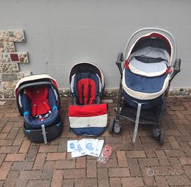 TRIO LOVE CHICCO BLU/ROSSO/PANNA