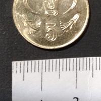 CIPRO 5 Cents 1994 Lira sterlina cipriota pre euro