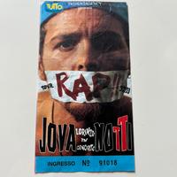 Vintage biglietto JOVANOTTI TOUR RAP Anno 1993