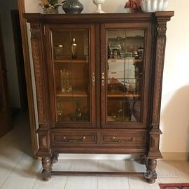 Vetrina in rovere anni 50