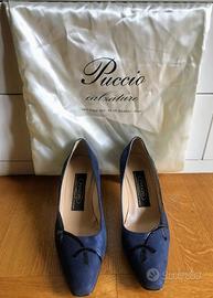 Scarpe camoscio blu misura 38,5