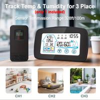 Stazione meteo con sensore esterno lcd wireless