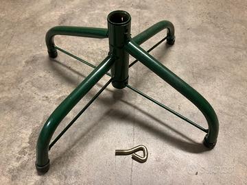 Supporto base piede pieghevole ferro albero Natale