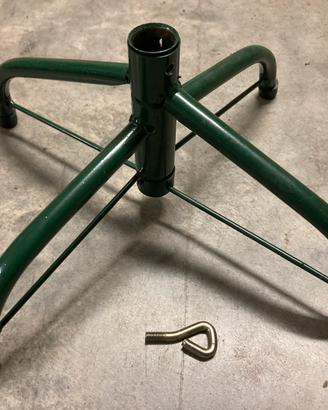 Supporto base piede pieghevole ferro albero Natale