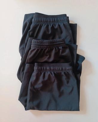 Set  tre pantaloncini neri calcio bambino Kipsta