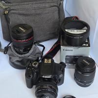 Canon eos 600d 
+ zoom lens EF 24-105 MAI USATA