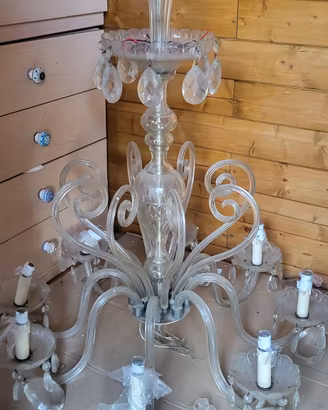 lampadario vetro soffitto 