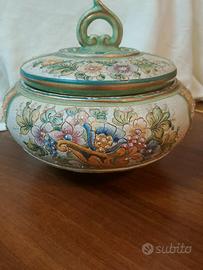 Zuppiera ceramica Deruta Gialletti originale