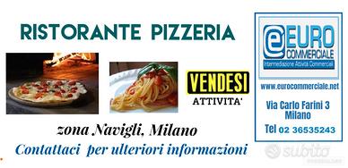 303/25 RISTORANTE PIZZERIA mq 100 in zona Navigli
