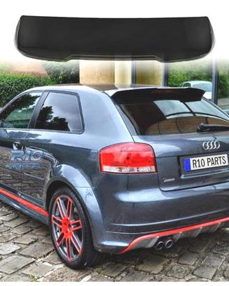 SPOILER AUDI A3 8P HATCHBACK 04-13 LOOK RS3 NERO L