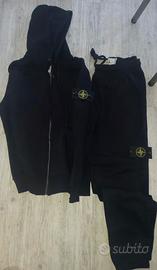 Tuta stone nera con zip