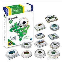Puzzle 3D Paiper Brazil Football Game Stadium