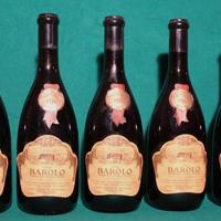 Lotto 5 bottiglie BAROLO-SCANAVINO  - ALBA 1970
