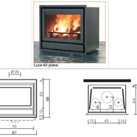 🔥 CAMINETTO EDILKAMIN LUCE 62 PIANA 🔥