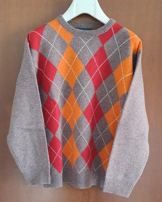 Golf bambino anni 9/10 in 80% Lambswool 