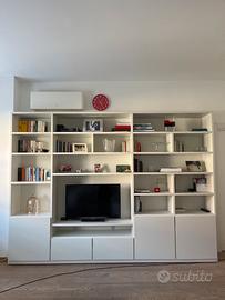 Libreria mt.3,20 Laccata Bianca Molteni Design