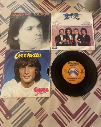 Set 4 vinili 45 giri artisti vari