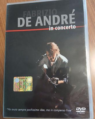 DVD "In Concerto" di Fabrizio De André (2004) Raro