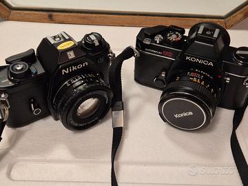 nikon em più konica autoreflex tc