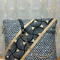 Borsa Tessuto con Motivo Sardo 28cm