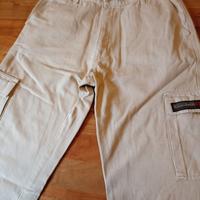 Pantaloni NAPAPIJRI cotone panna vintage T. 40