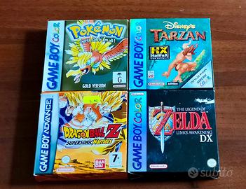 4 Titoli da collezione per GBA e GB Color