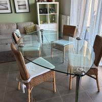 Tavolo in cristallo Ludwig