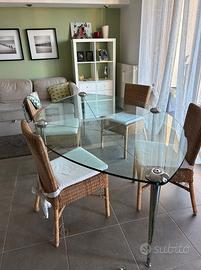 Tavolo in cristallo Ludwig