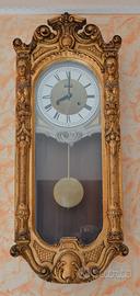 Orologio a Pendolo da Parete in Legno Scolpito