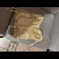 Pinko: corpetto dorato tg L