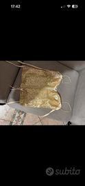 Pinko: corpetto dorato tg L