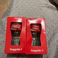 Bicchieri coca-cola vetro