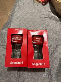 Bicchieri coca-cola vetro