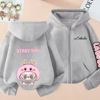 FELPA BAMBINO  LABUBU CON ZIP CERNIERA  CAPPUCCIO