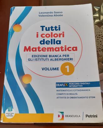 Libro " Tutti i colori della Matematica" 1 ed. bia