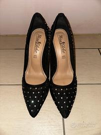 Tacchi con trasparenze e brillantini miss globo 37