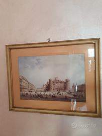 Quadro con Stampa Storica di Torino 