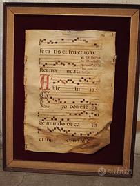 pergamena antico testo liturgico