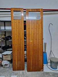 portone in legno massello