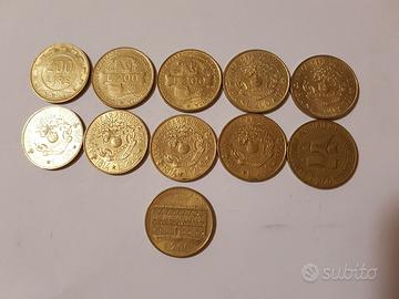 200 lire Italia Lotto di 11 monete