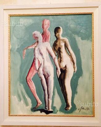 Quadro Ciro Setaro Olio Su Tela 1972