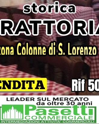 TRATTORIA storica in centro, Colonne san Lorenzo