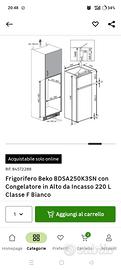 Frigorifero incasso Beko con mobile
