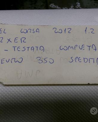 Testata completa usata opel corsa 2012 1.2
