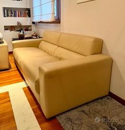 divani in pelle hoffmann cm 210 x 90