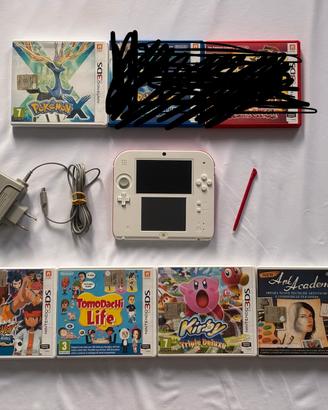 Nintendo 2ds + 5 giochi + Custodia