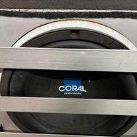 Subwoofer Coral in cassa artigianale