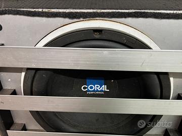 Subwoofer Coral in cassa artigianale