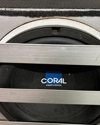 Subwoofer Coral in cassa artigianale